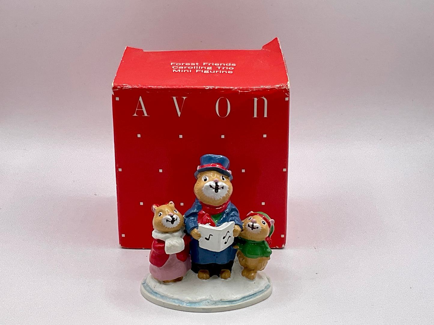 NEEDS WEIGHT Avon Forest Friends Caroling Trio