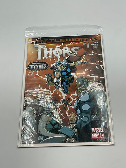 Thor  Battleworld number 1  Marvel custom edition 2015 comic book