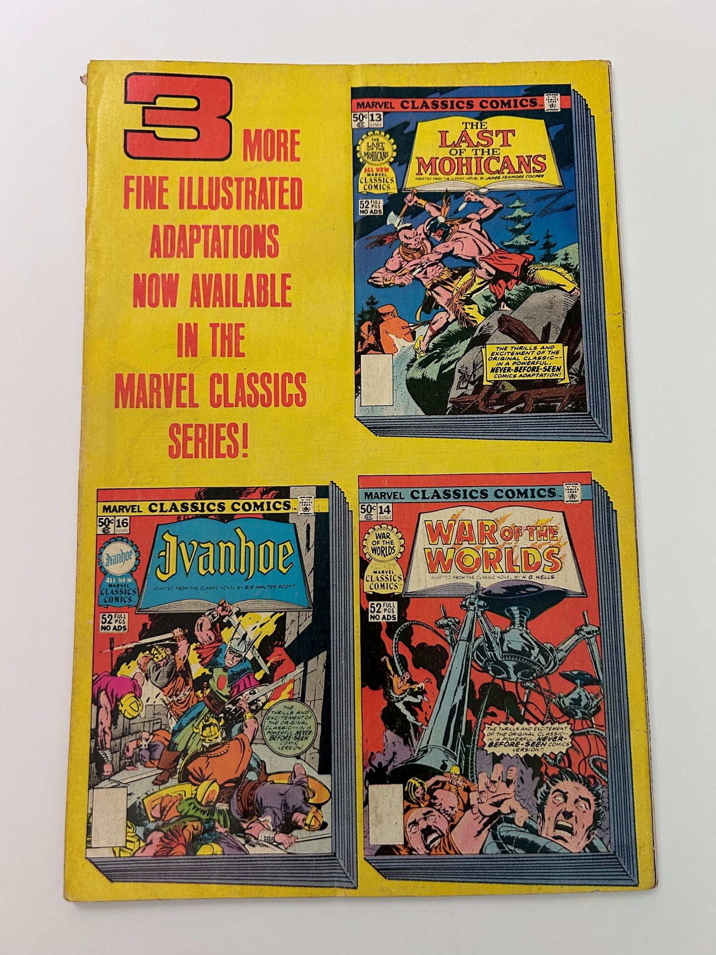 Marvel Classics Comics #15 Volume 1 TREASURE ISLAND Vintage January 1 1976