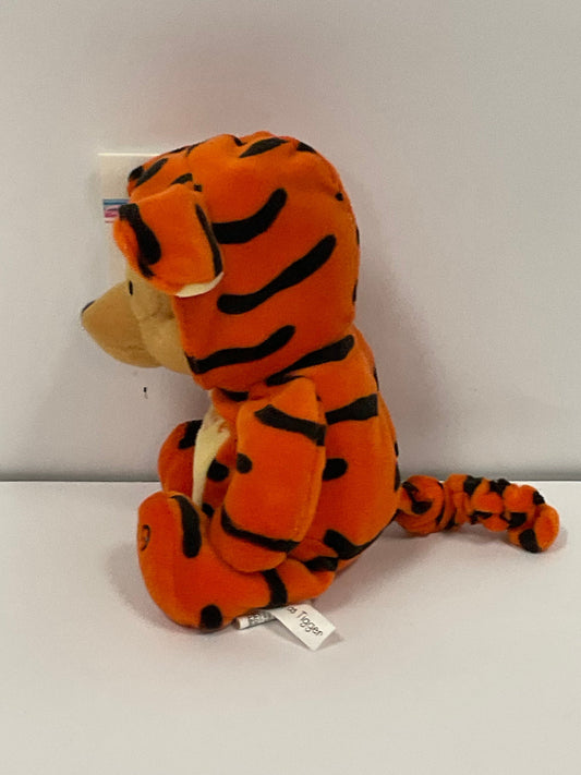 Pooh in Tigger Costume Winnie the Pooh Bear & Friends Vintage 1999 Mini Beanbag Beanie Plush Disney Collectible