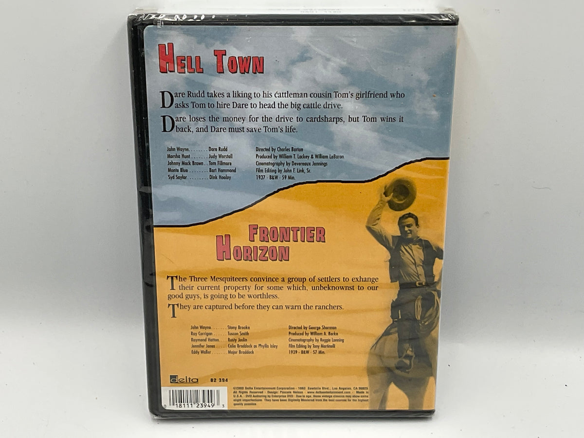 John Wayne: Hell Town + Frontier Horizon DVD Sealed