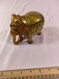 Hand Made & Painted Tan Brown Elephant Figurine