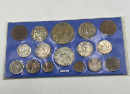 Souvenir Set of Historical Mexican Coins Mexico Mint Sealed