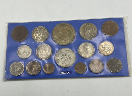 Souvenir Set of Historical Mexican Coins Mexico Mint Sealed