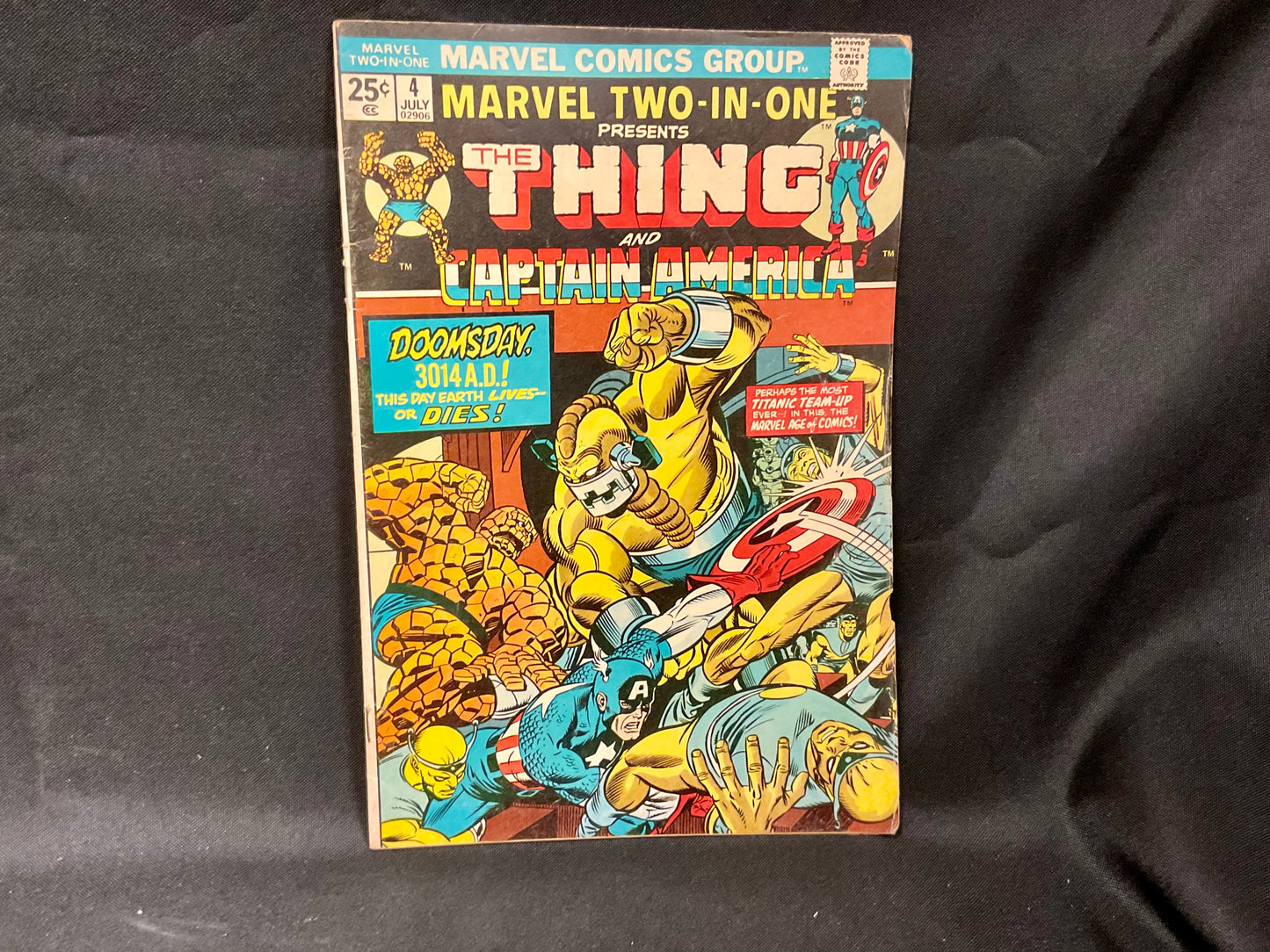 Marvel Two-in-One #4 Thing and Captain America Vintage July 1974