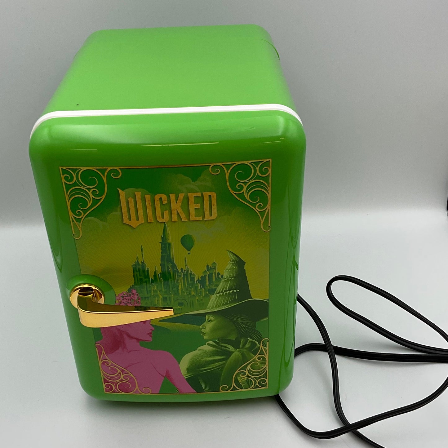 Wicked Miniature Beauty Fridge Glinda Green 4L Portable Mini Refrigerator