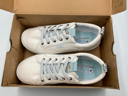 Skechers BOBS B Extra Cute Woman's Size 8 White Memory Foam Sneakers 113323