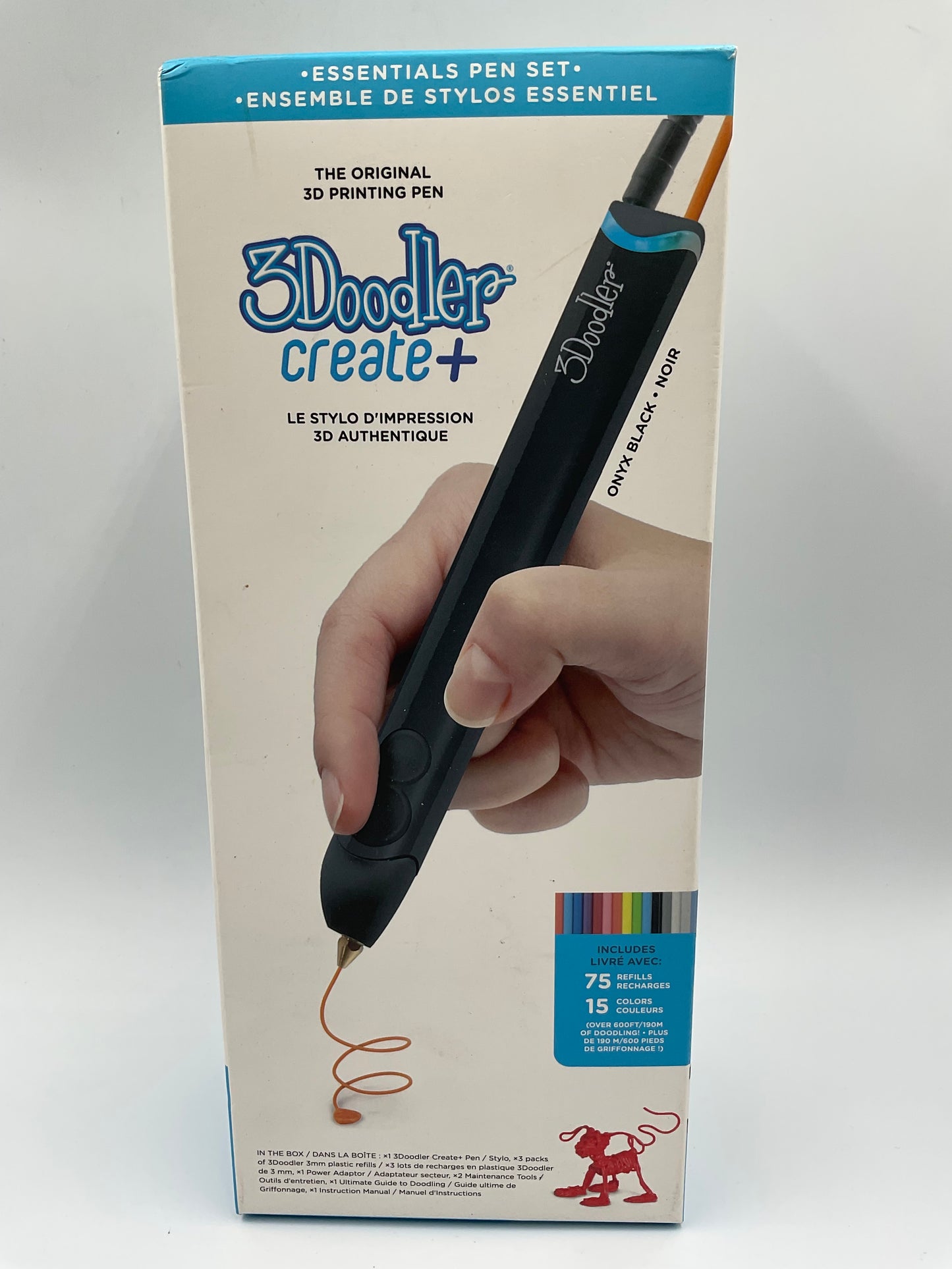 3Doodler create+ 3D Printing Pen with Bundle of Plastic Refills