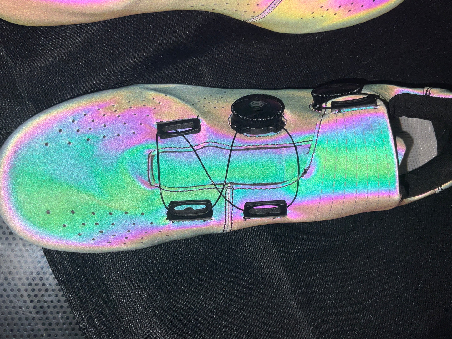 Speed Iridescent Purple Blue Gray Professional Spin Cycling Shoes Size 44