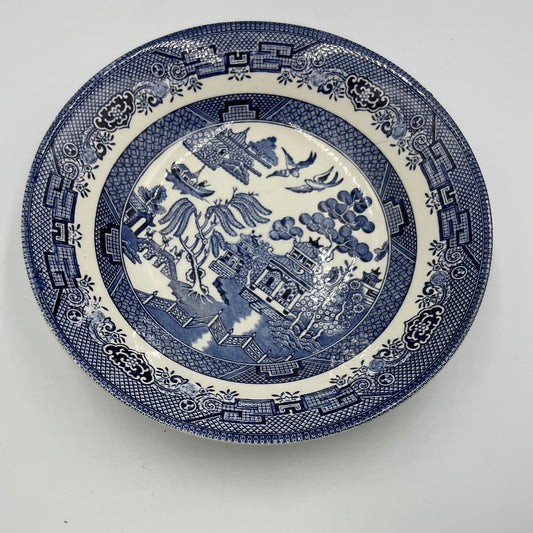 Vintage Churchill Blue Willow Soup Bowl