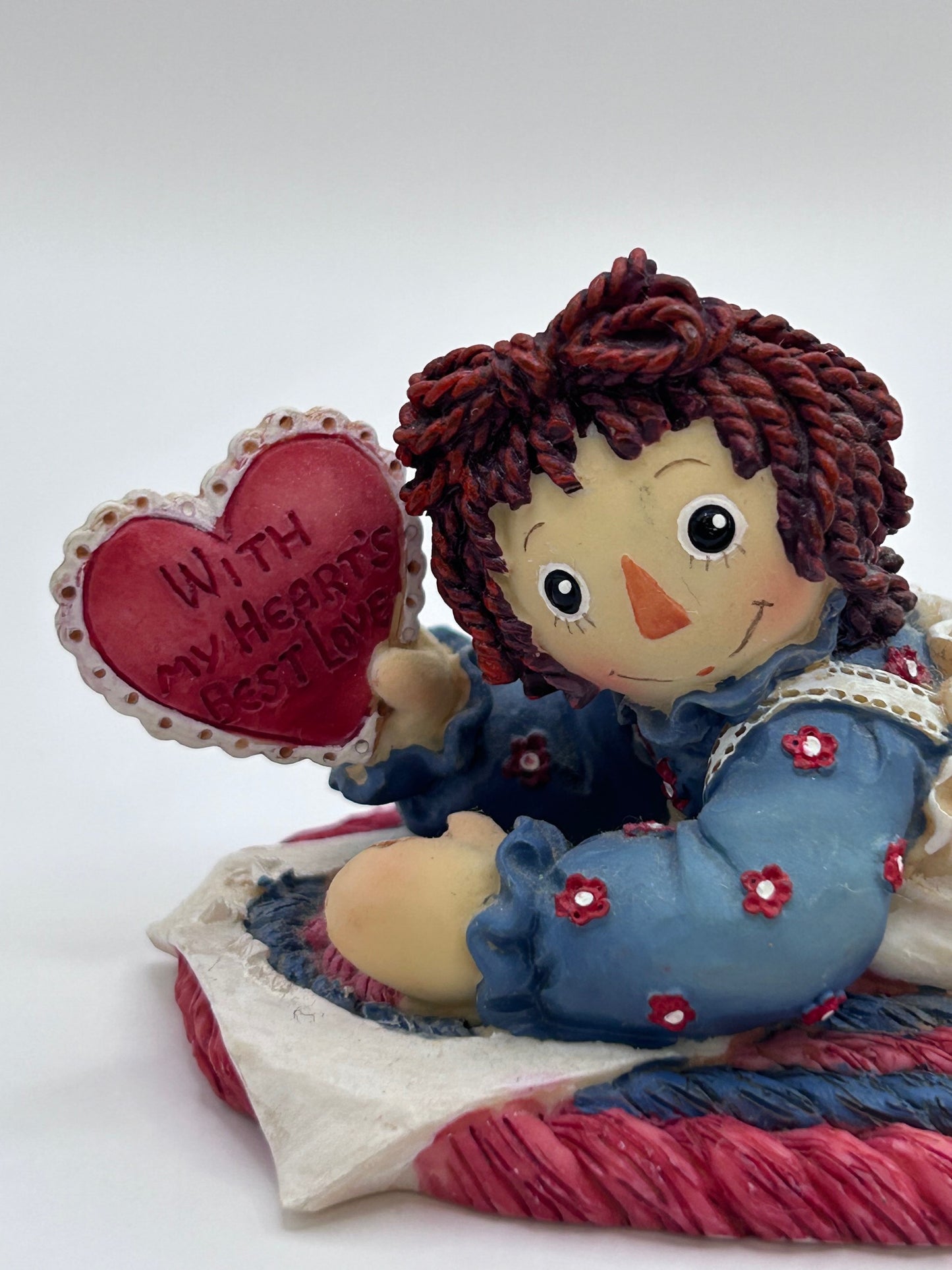 Raggedy Ann & Andy For You With My Heart’s Best Love Vintage Figurine