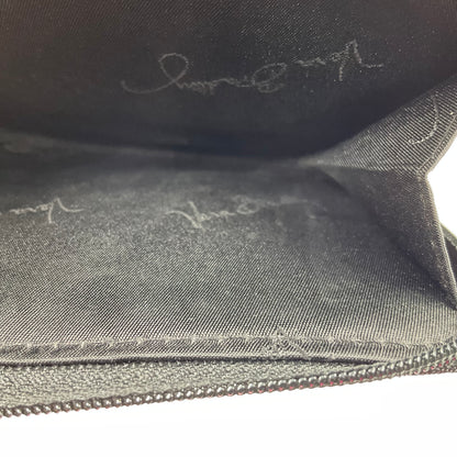 Vera Bradley Quilted Mini Wallet Black with Flowers And Ribbons
