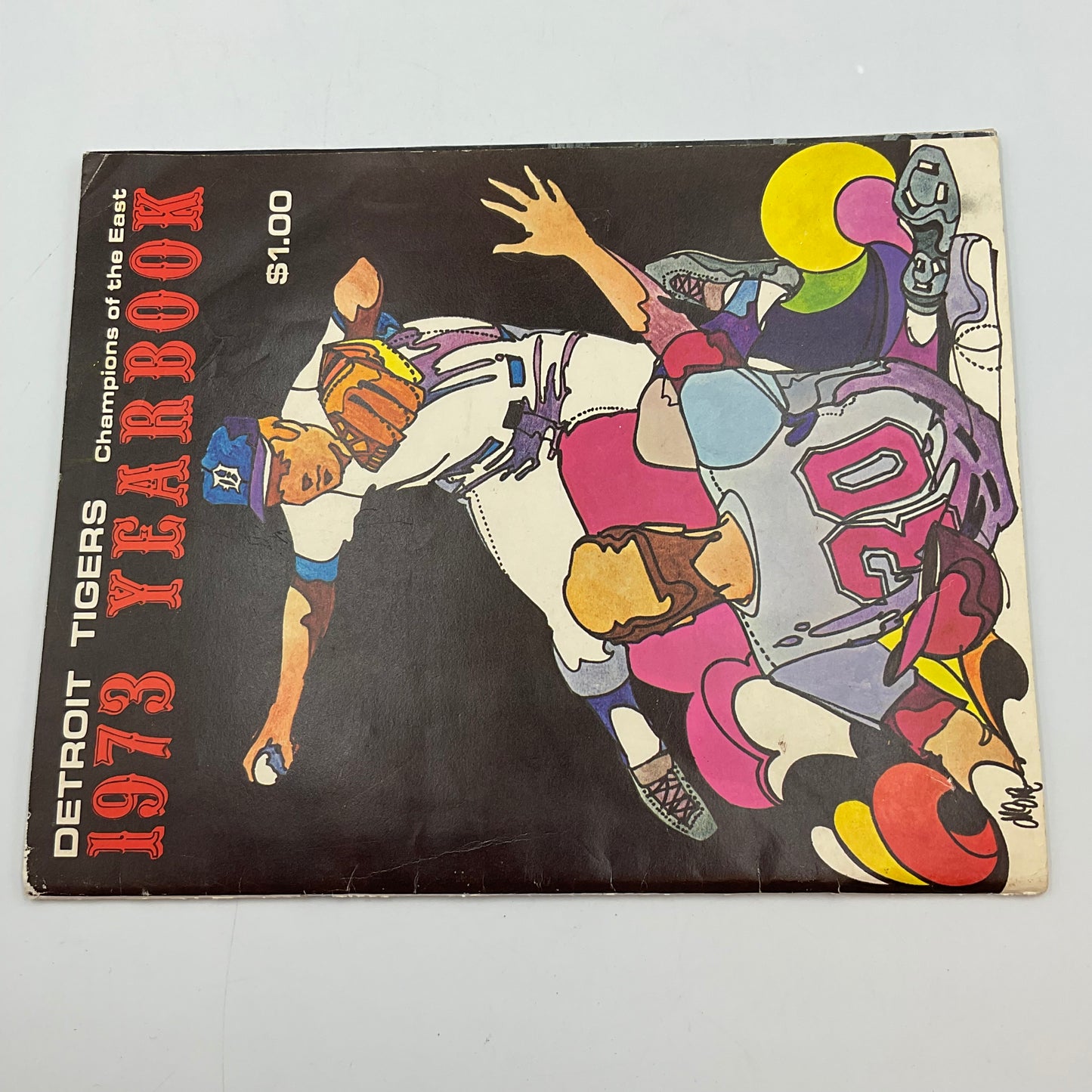 Vintage 1973 Detroit Tigers Baseball Yearbook