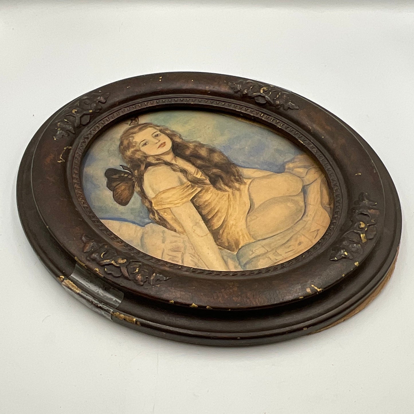 Ready JB 1909 Antique Painting Psyche The Fairy Girl by Willian Sergant Kendall