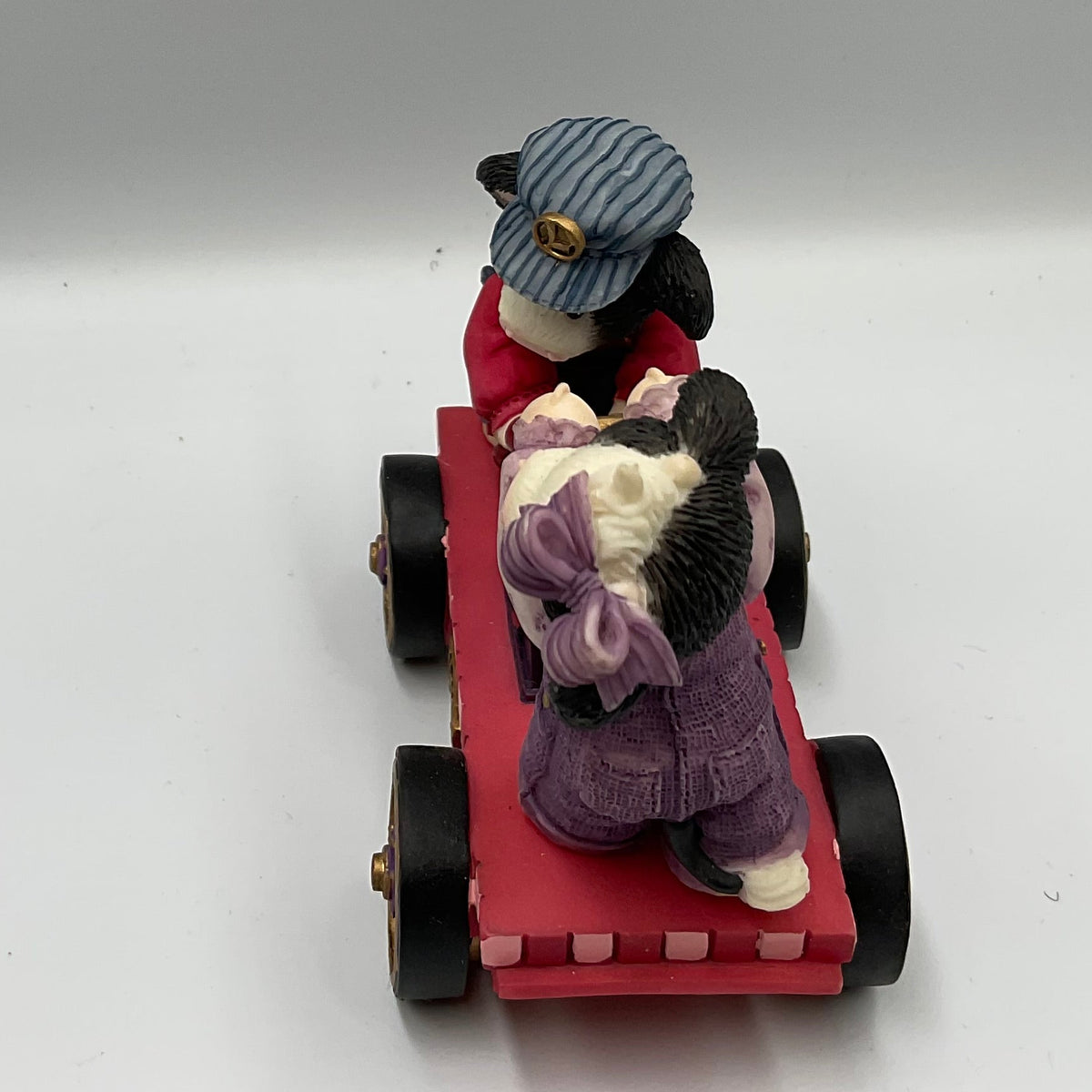 Enesco Mary's Moo Moos Lionel Our Love is On Track Cow Train Figurine #780812