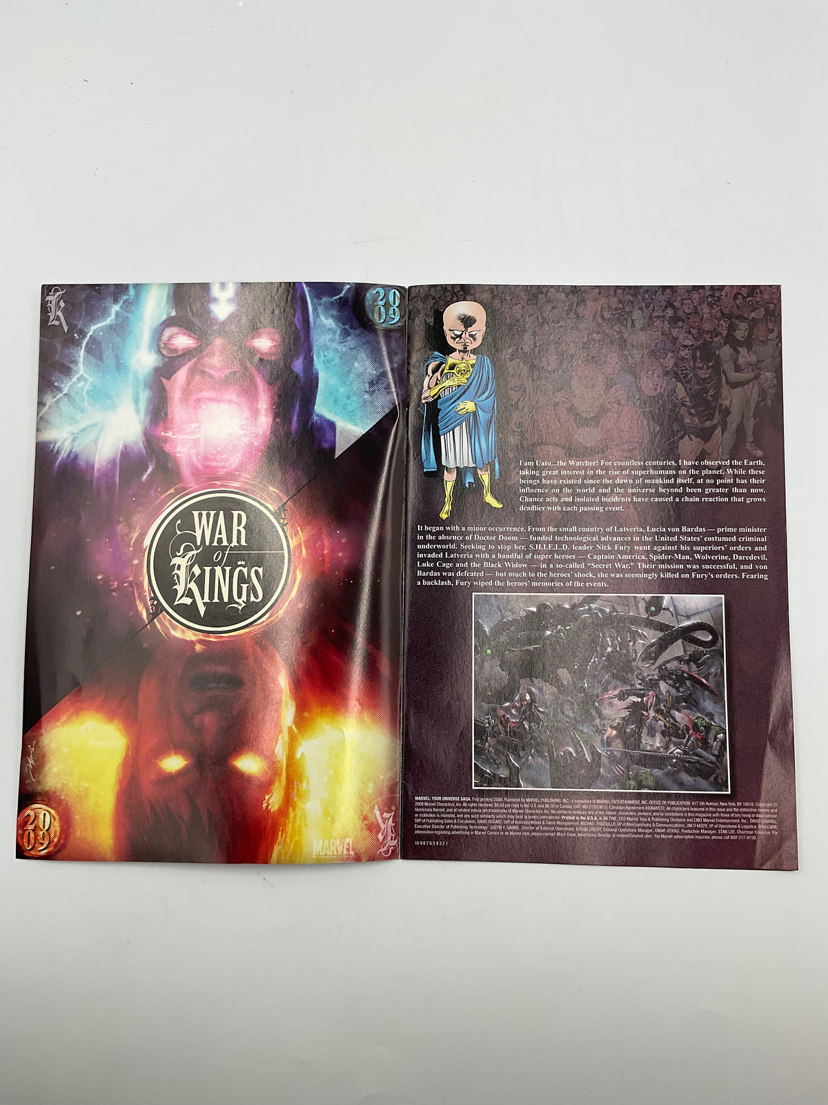 Magazines title:%20Marvel%20Your%20Universe%20Saga%20Promotional%20Preview%20Comic%20Book%20Guide