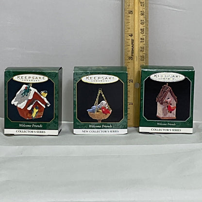 Keepsake Hallmark Ornament "Welcome Friends" Series Complete w/Boxes