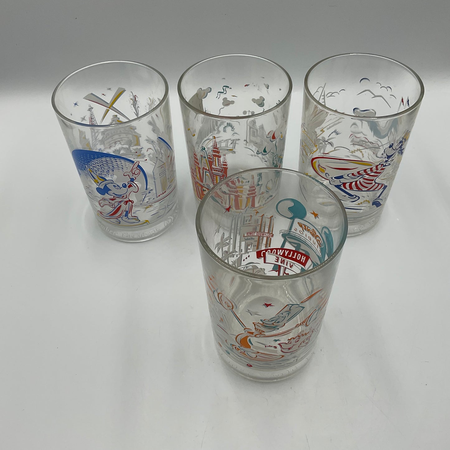 1996 McDonald’s Walt Disney World 25Th Anniversary Tumblers Set Of 4