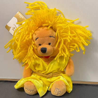 Virgo Winnie the Pooh Vintage Mini Beanie Plush Disney Store Collectible