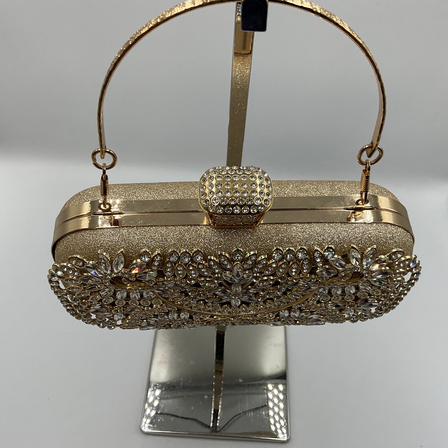 NCQ Rhinestone Evening Clutch with Crystal Accents