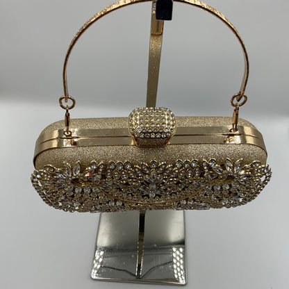 NCQ Rhinestone Evening Clutch with Crystal Accents