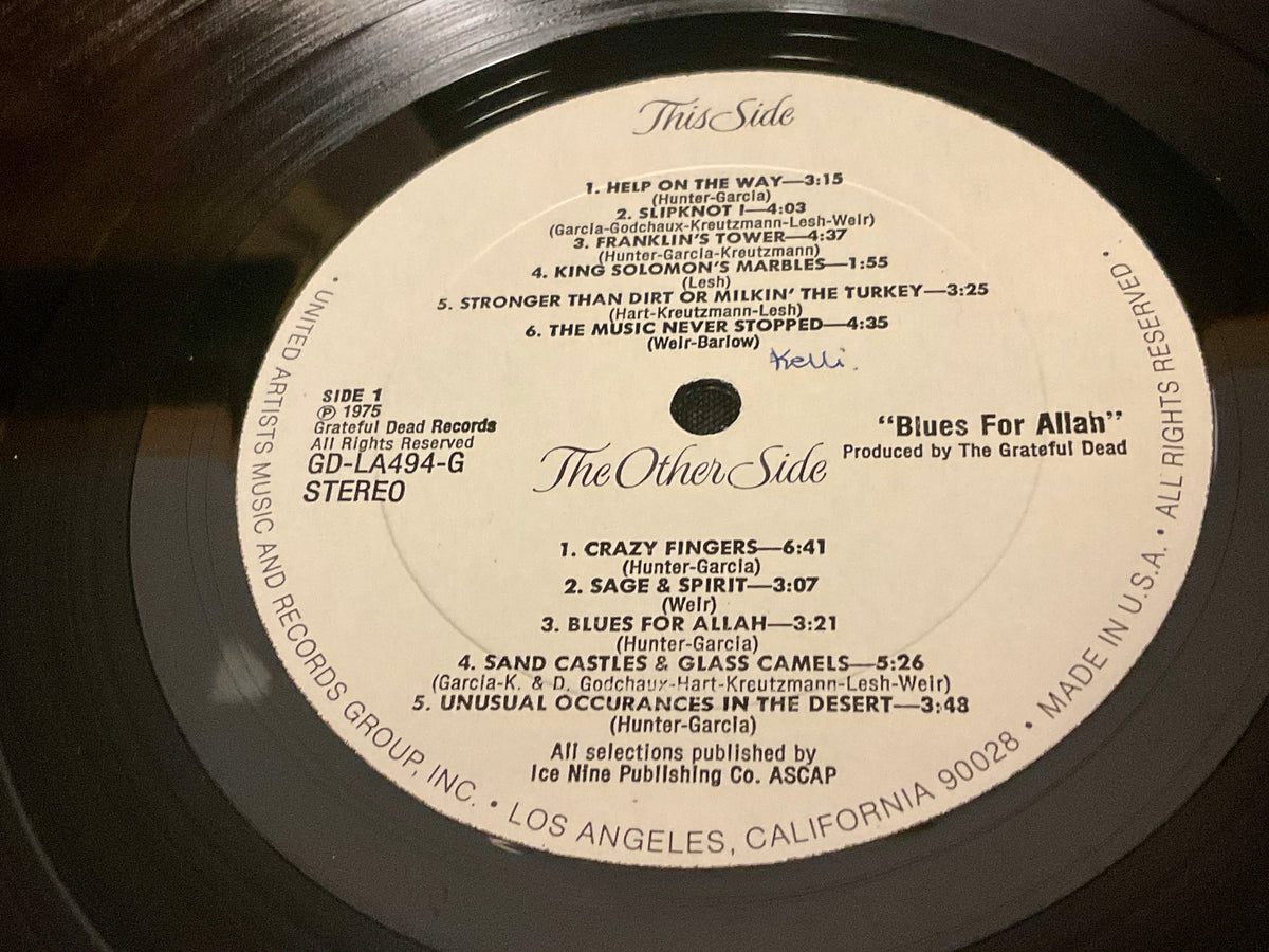 Grateful Dead Blues For Allah Vintage LP