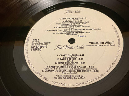 Grateful Dead Blues For Allah Vintage LP