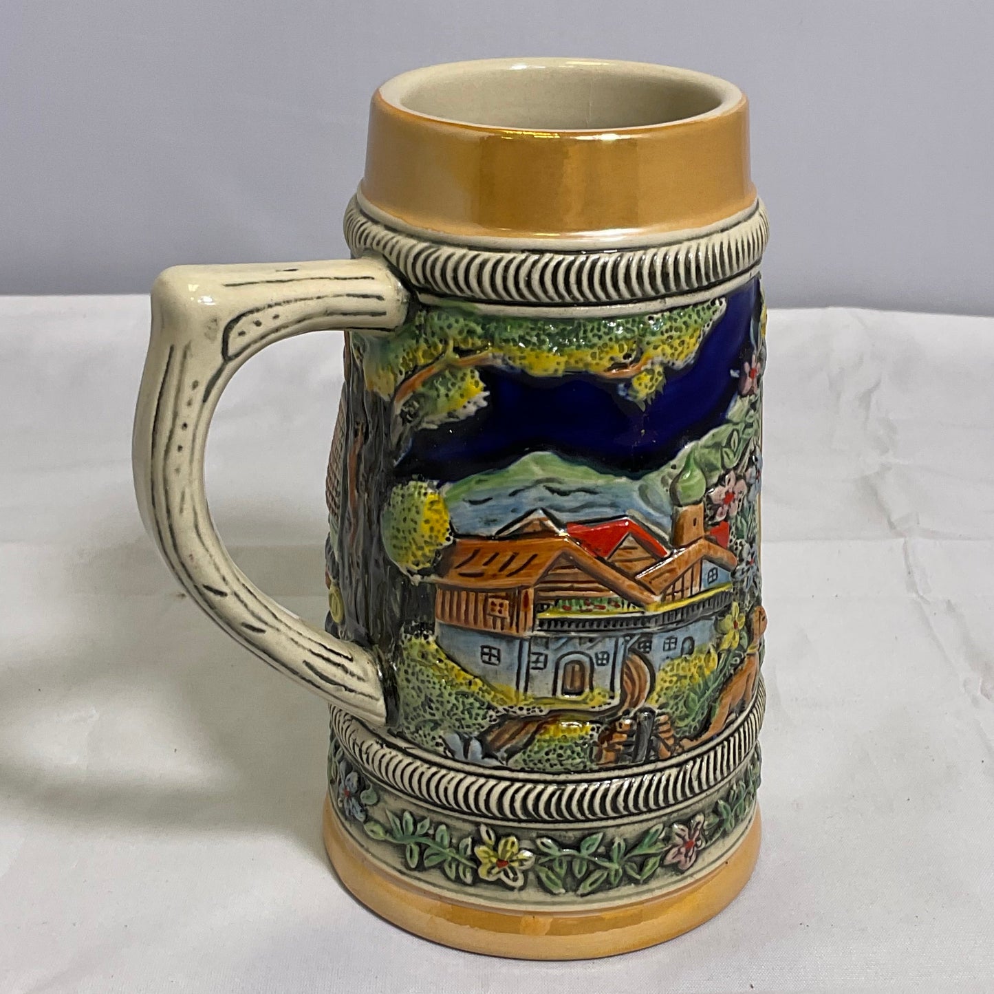 E.H.G Helen Georgia Collectible Bavarian Style Bier Stein Ceramic Beer Drinking Mug Cup