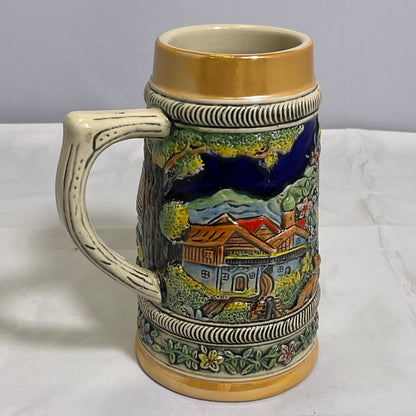 E.H.G Helen Georgia Collectible Bavarian Style Bier Stein Ceramic Beer Drinking Mug Cup