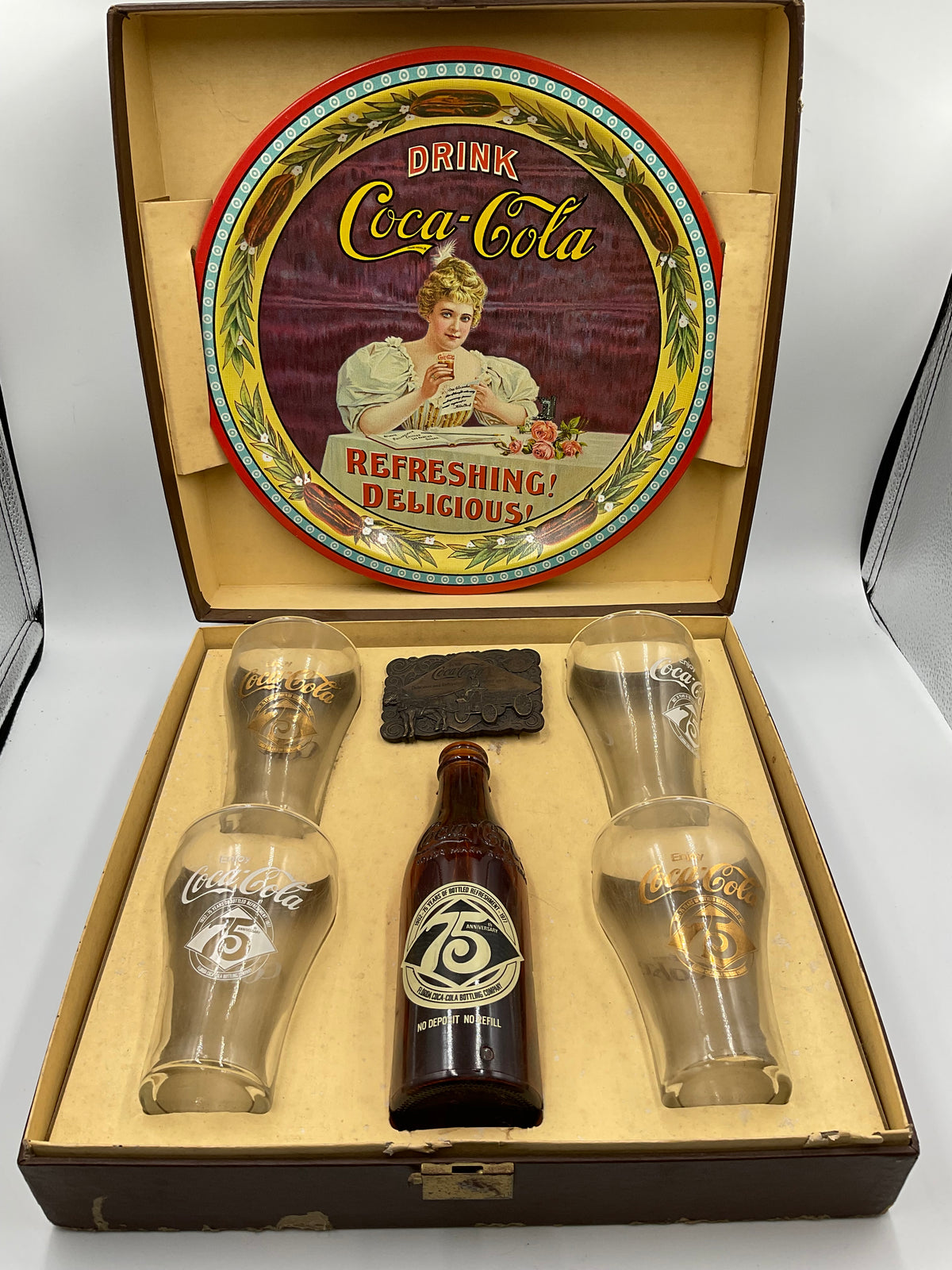 Vintage 75th Anniversary of the Florida Coca-Cola Bottling Plant Boxed Set 1977