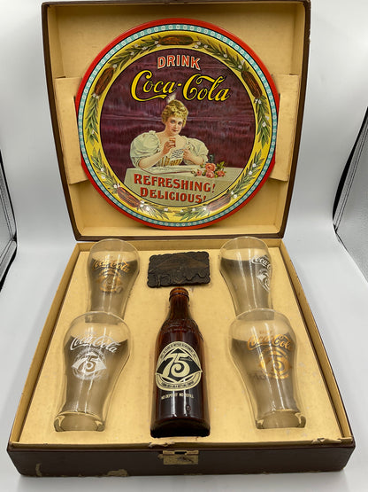Vintage 75th Anniversary of the Florida Coca-Cola Bottling Plant Boxed Set 1977