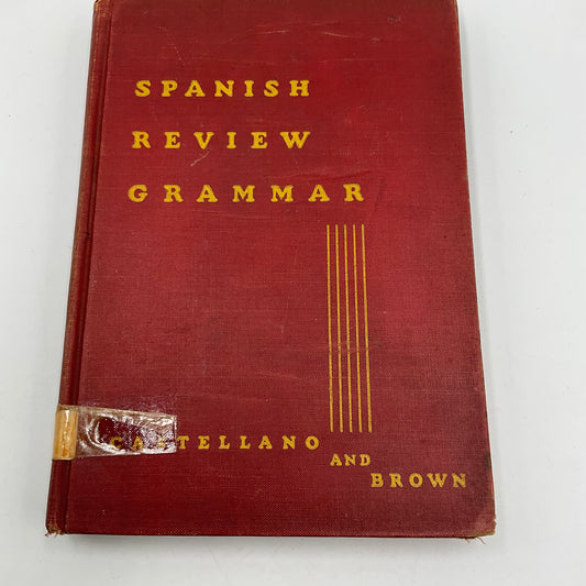 Castellano and Brown Spanish Review Grammer Hardcover Book