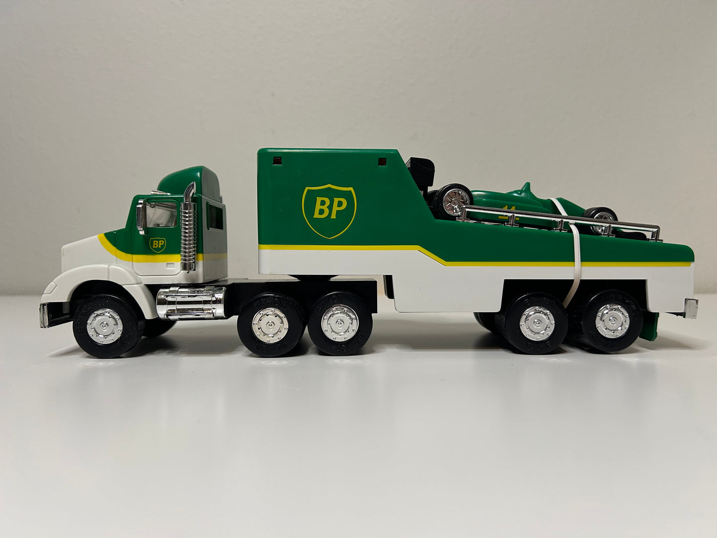 VINTAGE BP TOY RACE CAR CARRIER #2