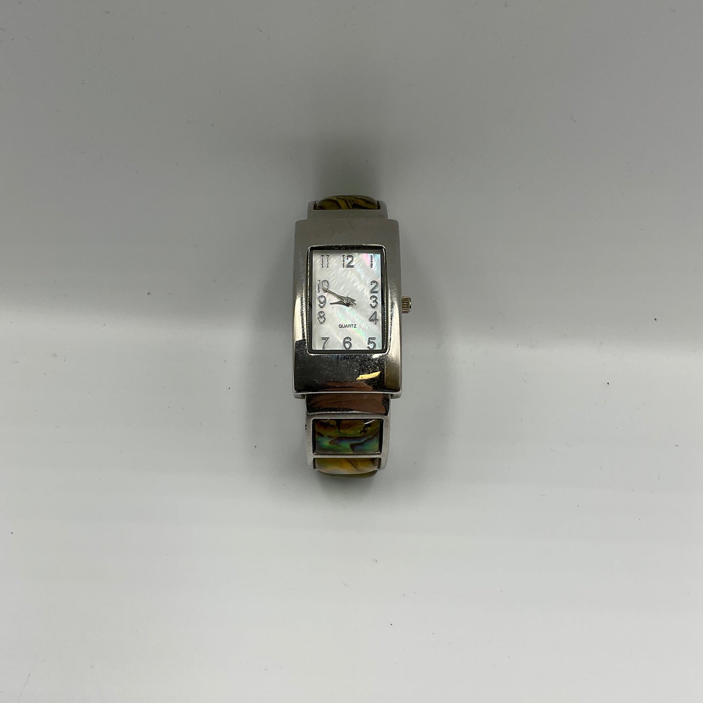 Vintage Japan Movement Watch Base Metal Bezel Women Tone Quartz Watch Spring Clasp Band