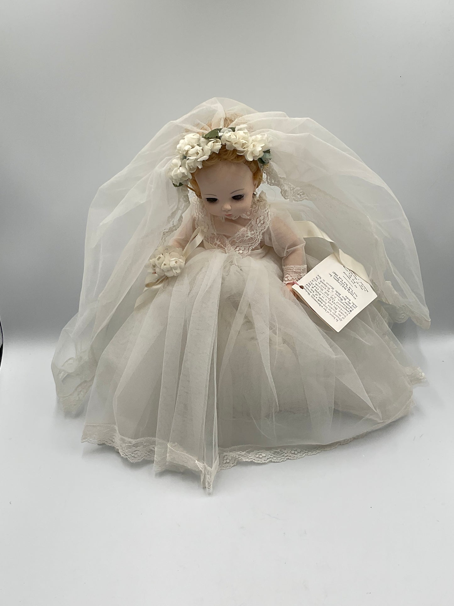 Madame Alexander Bride Doll Vintage with Tag and Veil 14-inch Collectible