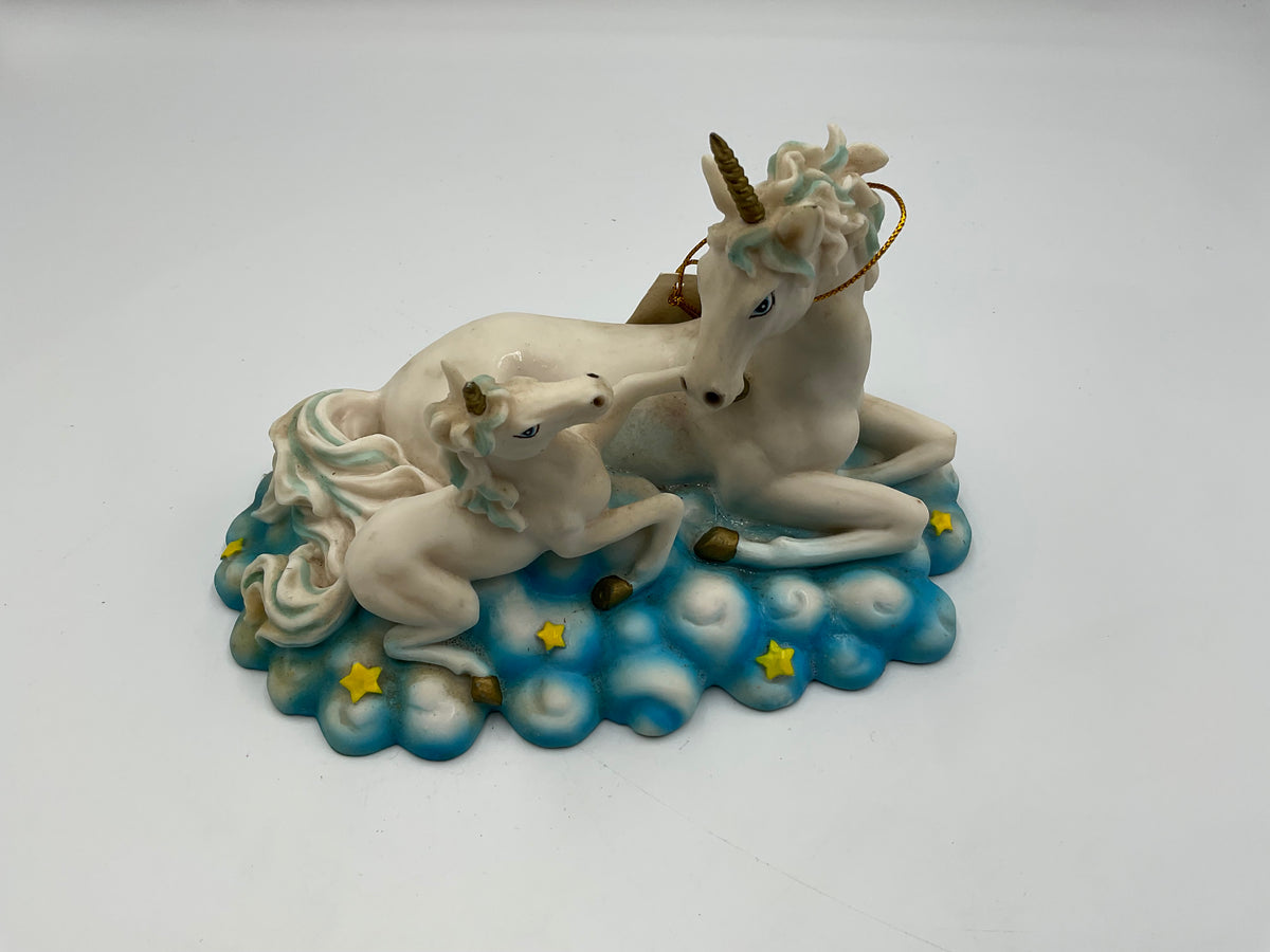 Medieval Legends Unicorn Family Figurine Mother Foals Fantasy Cloud Star