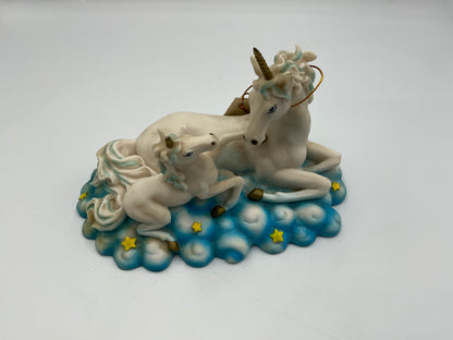 Medieval Legends Unicorn Family Figurine Mother Foals Fantasy Cloud Star