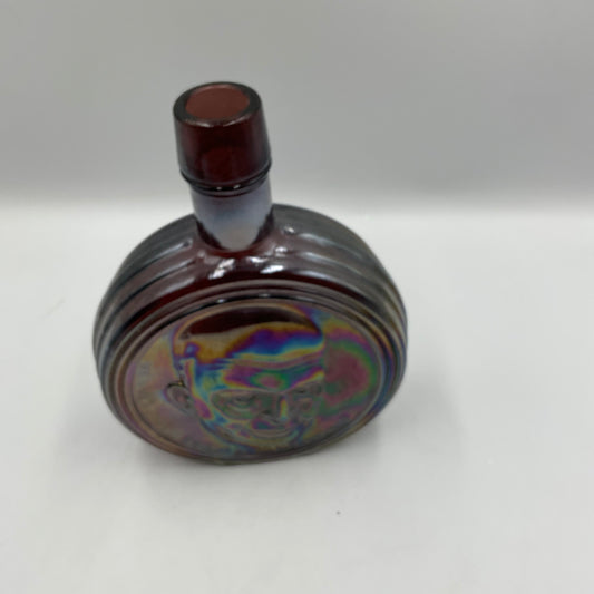 Vintage Wheaton Purple Carnival Glass Bottle
