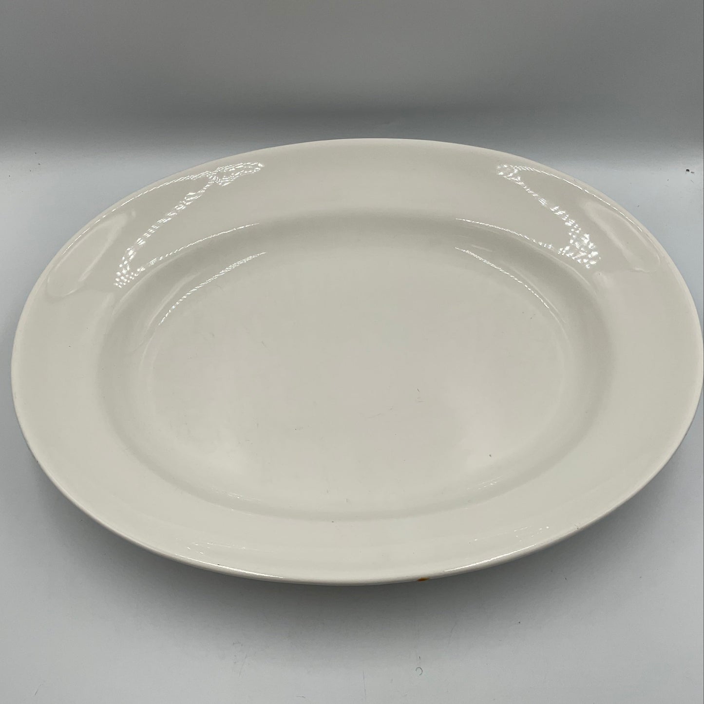 Blanc De Blanc White Ceramic Collection 18 Inch Oval Platter