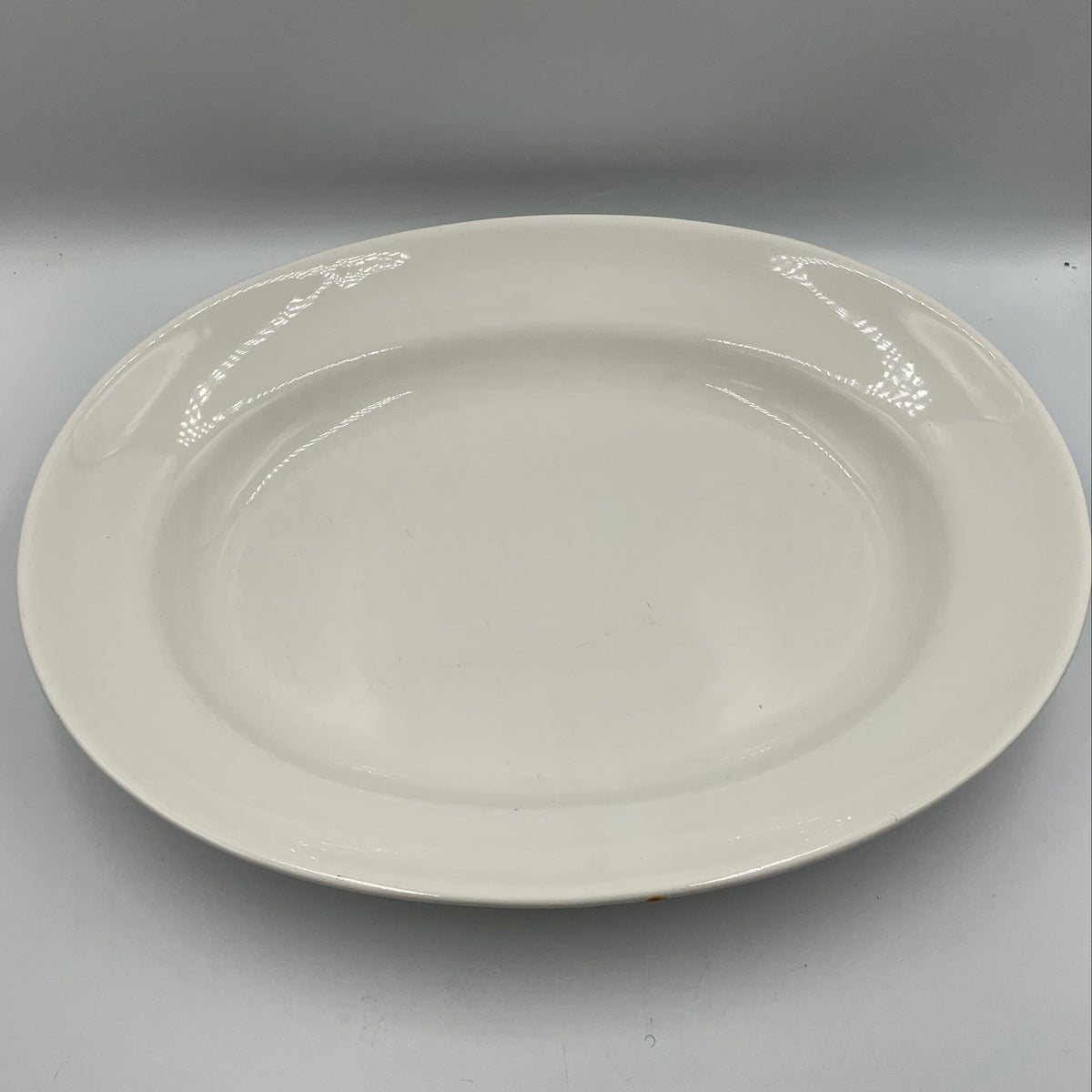 Blanc De Blanc White Ceramic Collection 18 Inch Oval Platter