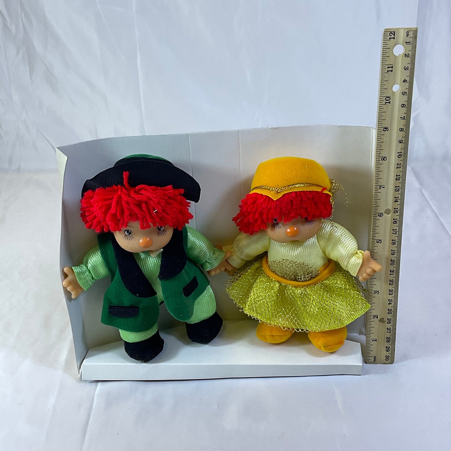 Patapouf Style Plush Dolls Set Pair (2) Made by Best Toys