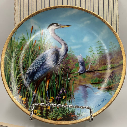 W.L.George Fine China The Great Blue Heron By James Faulkner