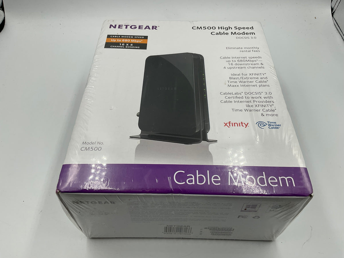 NetGear CM500 High Speed Cable Modem DOCSIS 3.0 680Mbps New Sealed