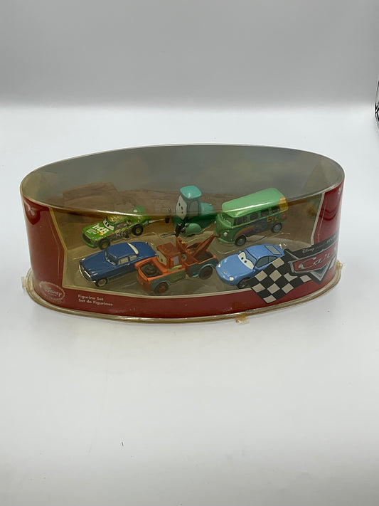 Disney Store Pixar Cars 6-piece Figurine Set UNOPENED