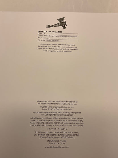 Smithsonian Aircraft 16 Piece Frameable Airplane Prints Art Decor in Original Box