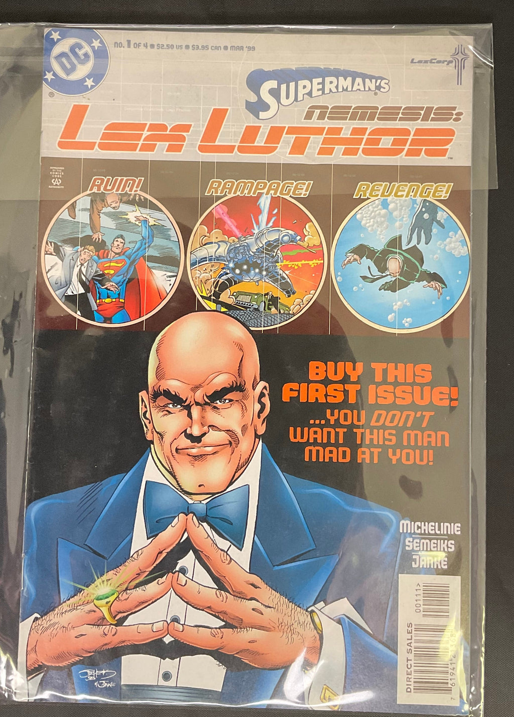DC Superman's Nemesis: Lex Luther #1 of 4 Vintage Mar 1999 comic book