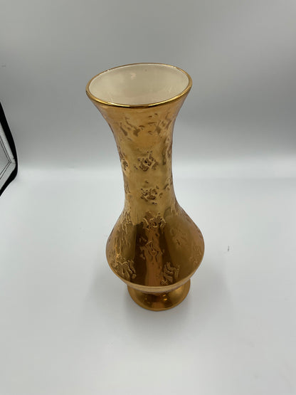 Park Ave China Vase Marked 22KT Gold