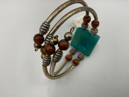 Handmade Bangle With Blue Turquoise Stone