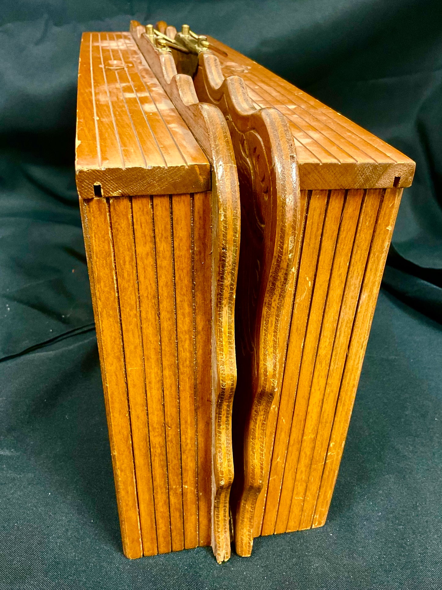 Chinese Folding 1960s Vintage Oriental Chessboard Set