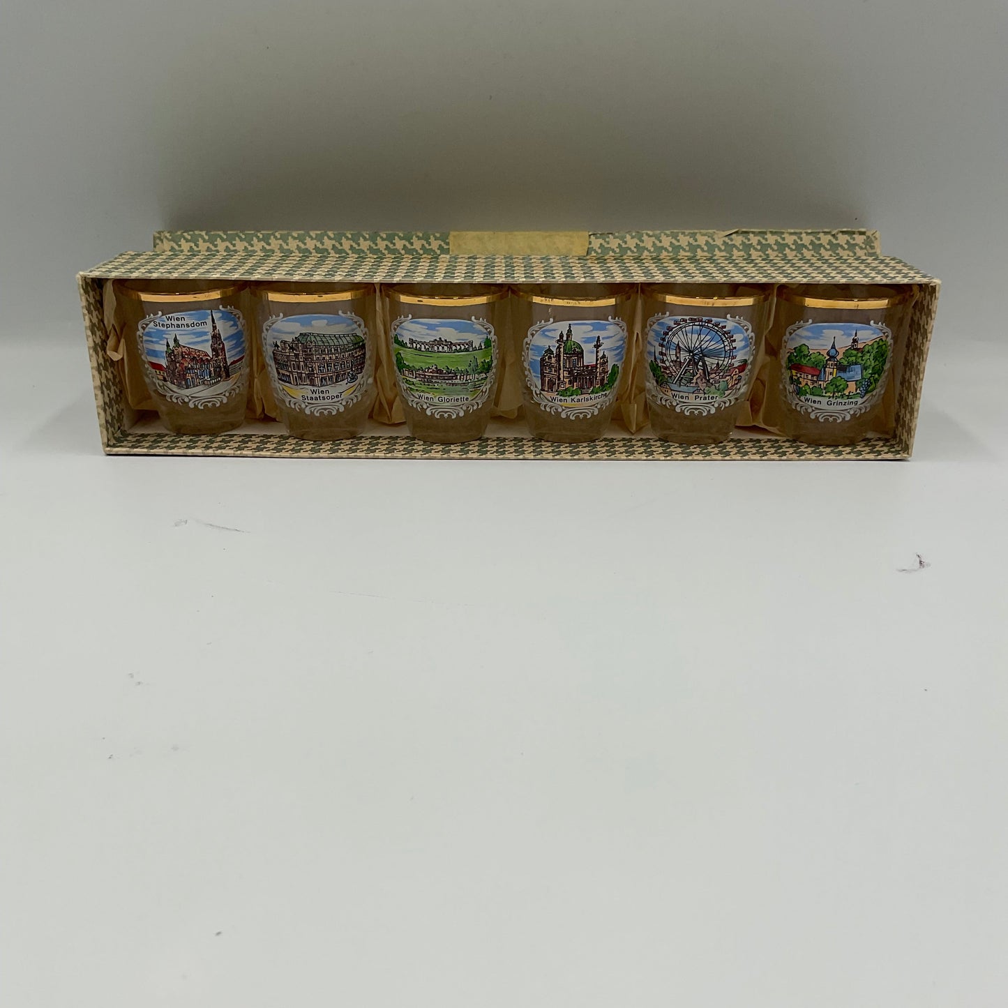 Vintage German Glass Shot Glasses